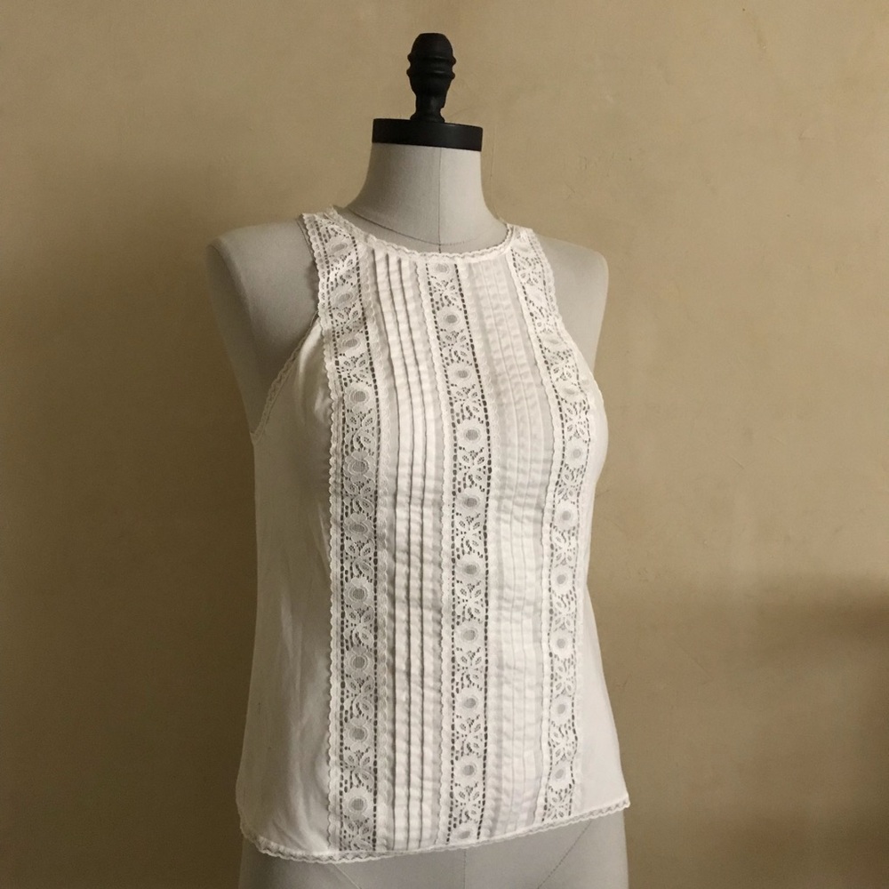 Vintage White Cotton Top